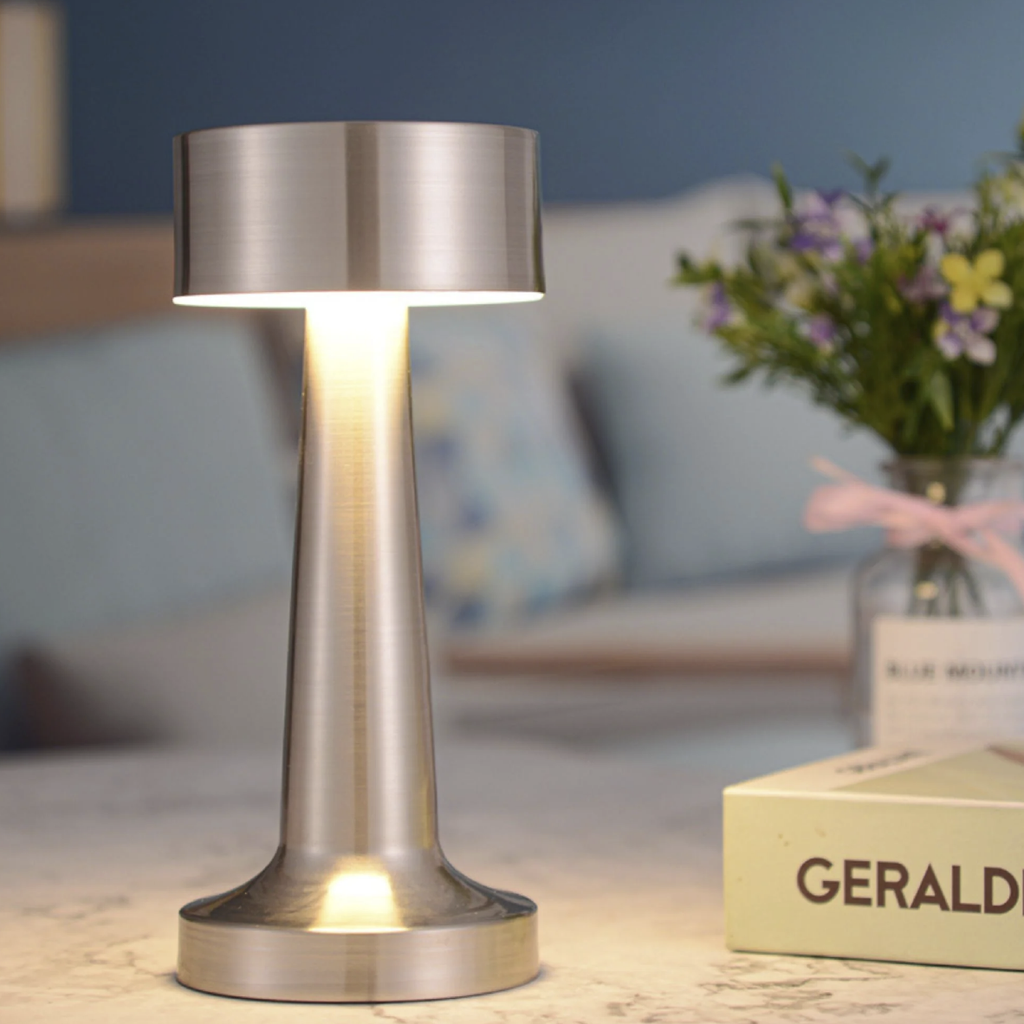 Morel Portable & Rechargeable Lamp - Silver