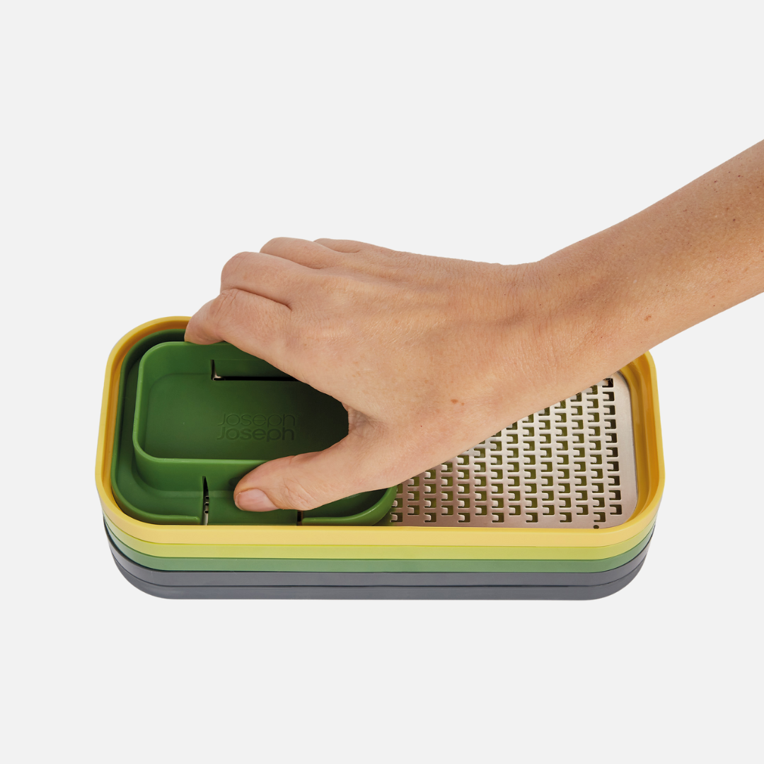 Multi-Prep™ Compact Multicolour 4-Piece Grater & Slicer