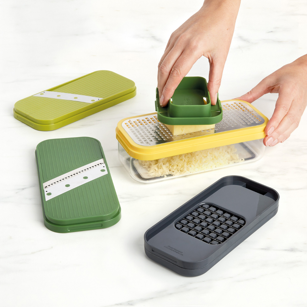 Multi-Prep™ Compact Multicolour 4-Piece Grater & Slicer