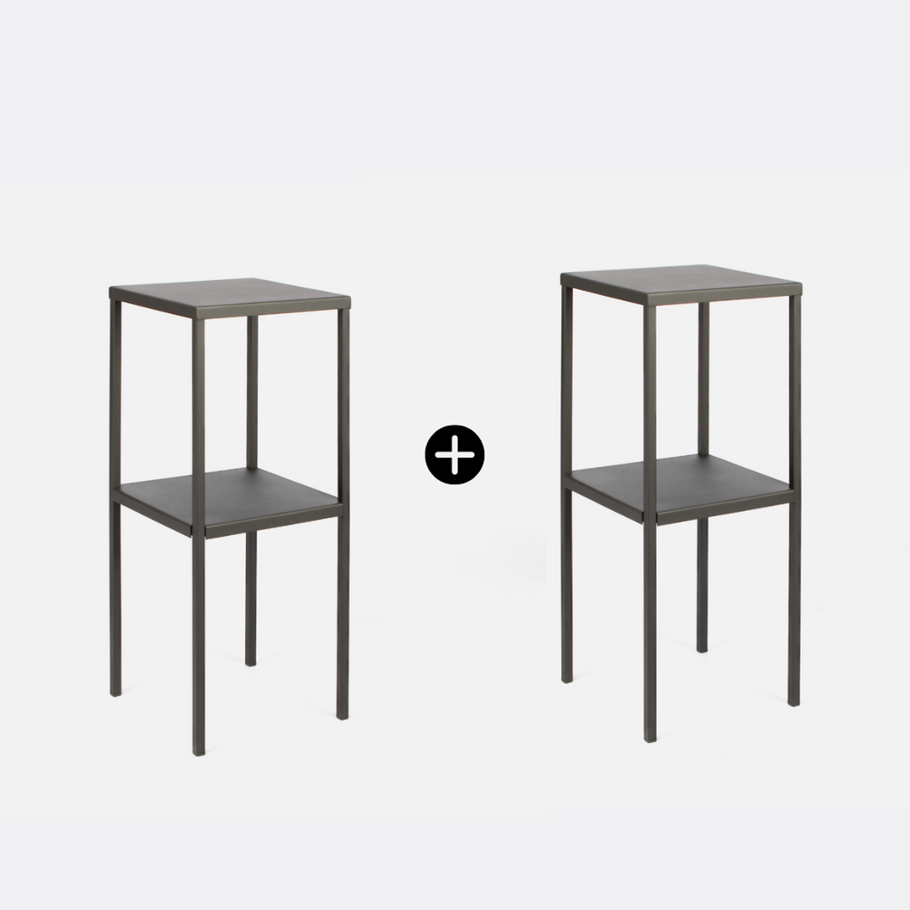 Simple Tall Geo Table Combo - Black