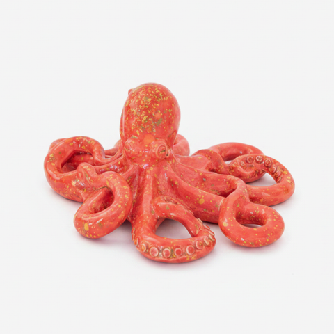 Feeling Shy Baby Octopus - Red Lava