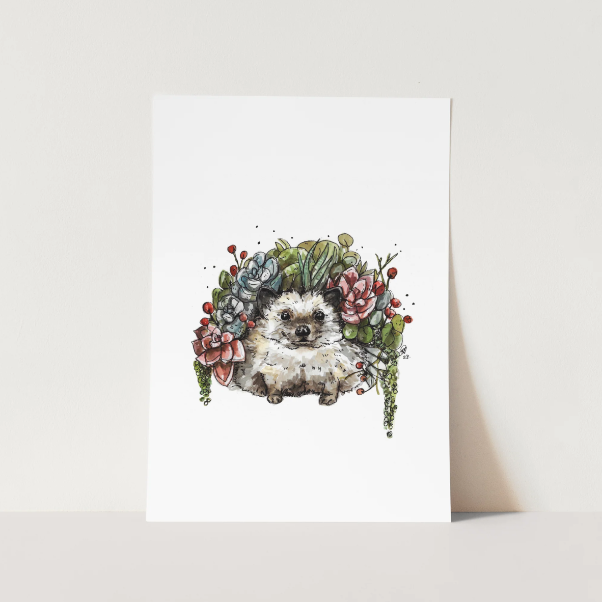 Art Poster A3 - Hedgehog