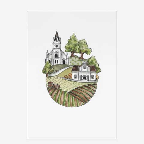 Art Poster A3 - Stellenbosch
