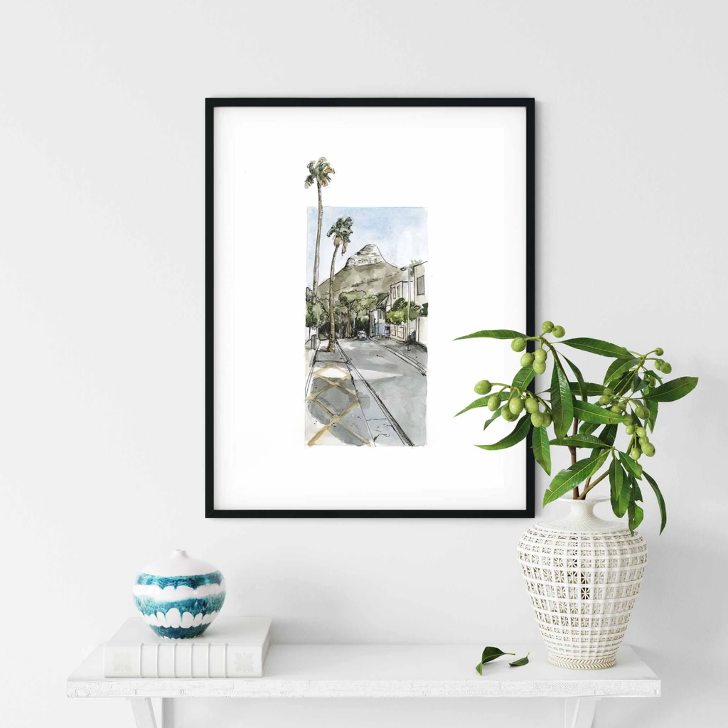 Art Poster A3 - View Of Lions Head