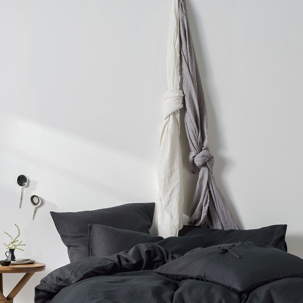 Nimes Duvet Cover Set - Charcoal