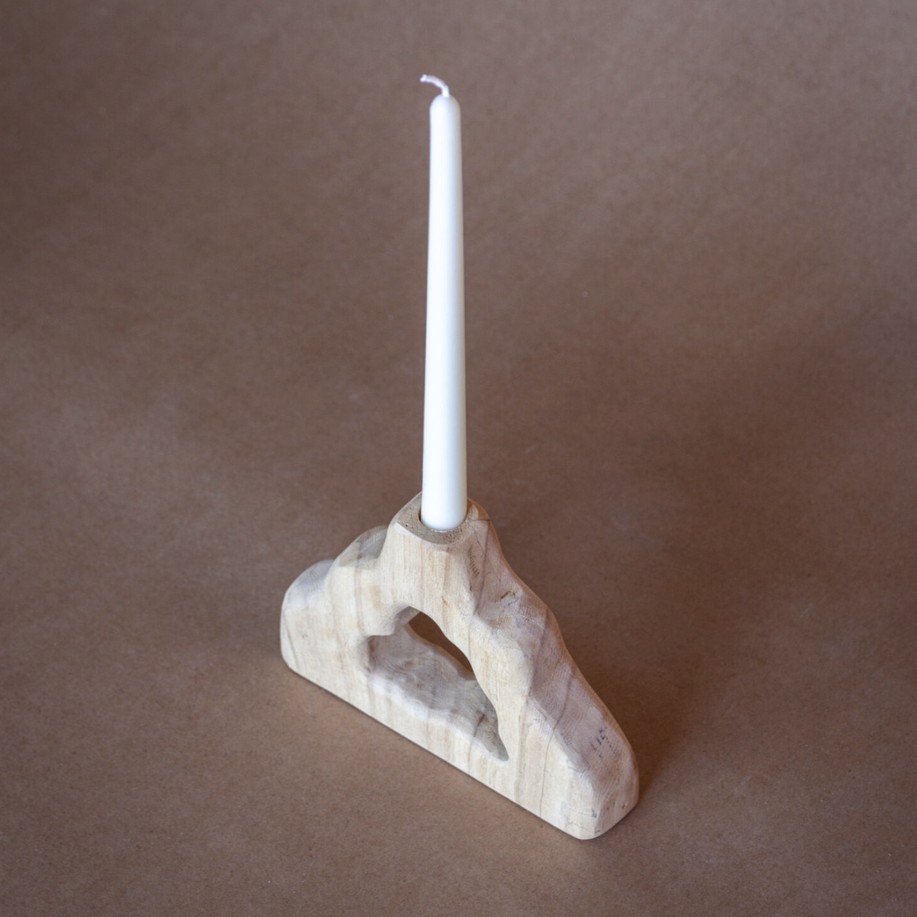 Organic Groover Candle Holder - Natural