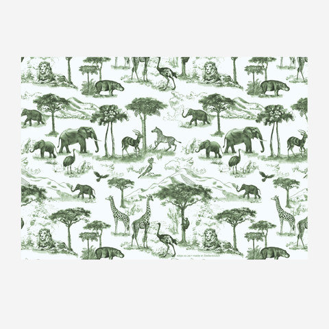 Paper Placemats - Safari Greens