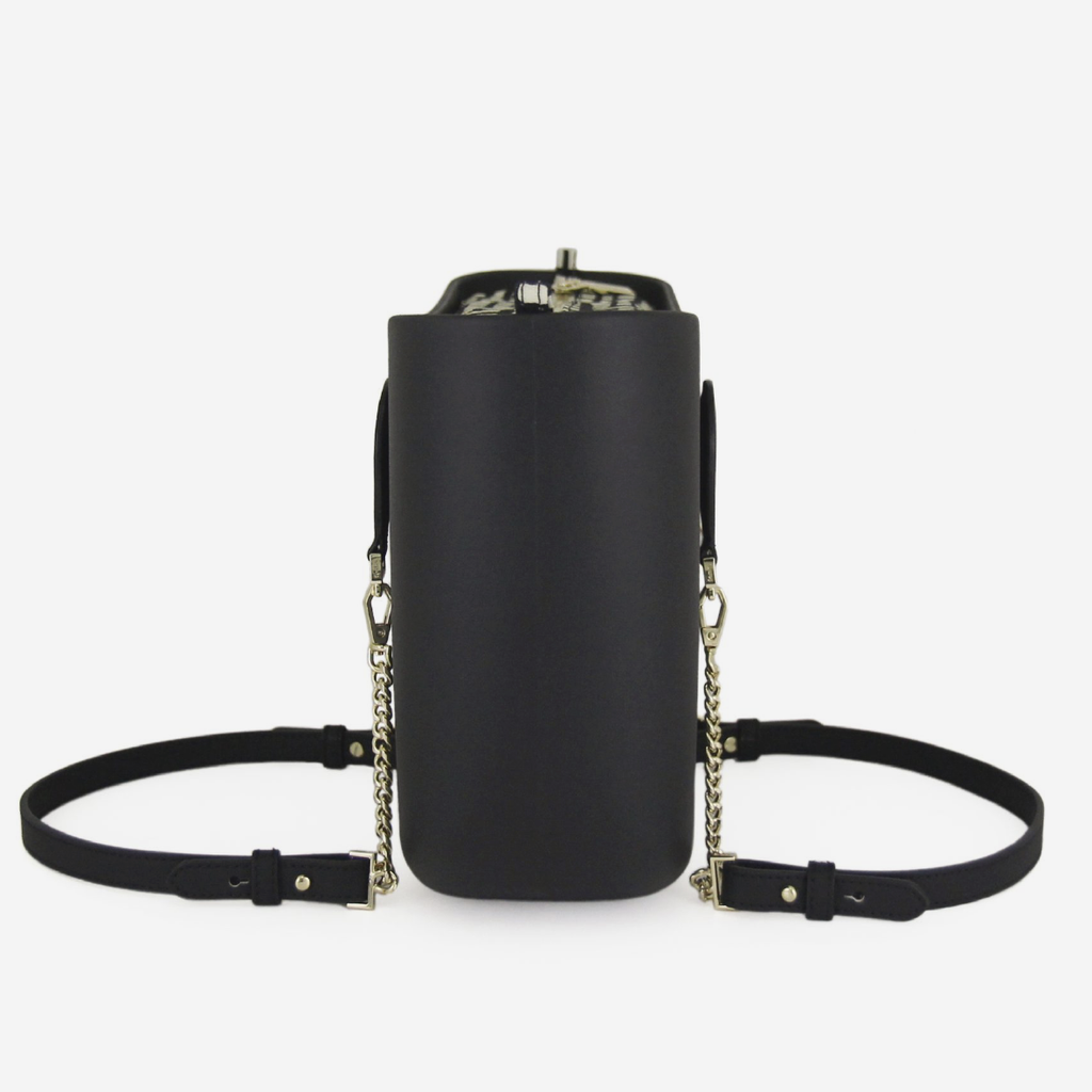 Petite Handbag - Black - Gold Chain