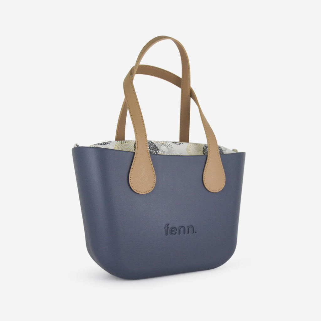 Petite Handbag - Denim - Light Tan