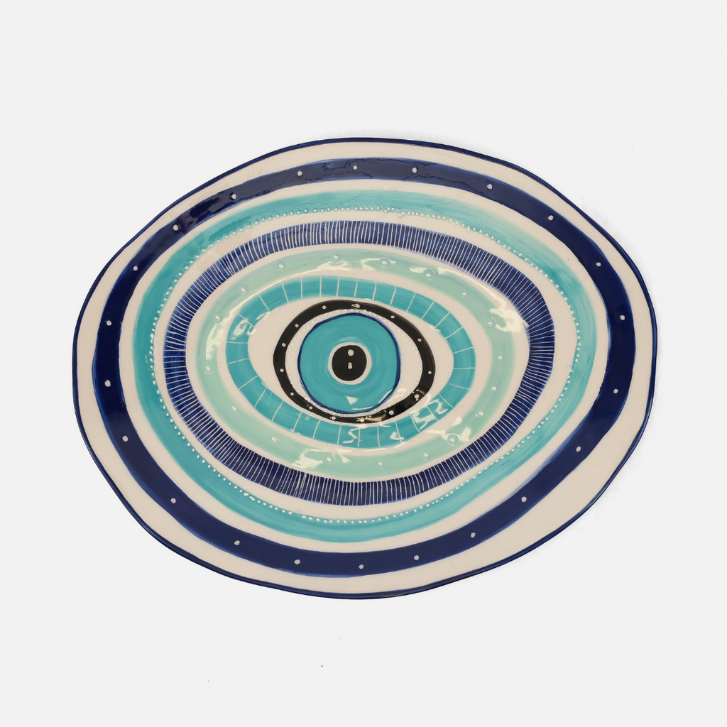 Round Platter - Evil Eye