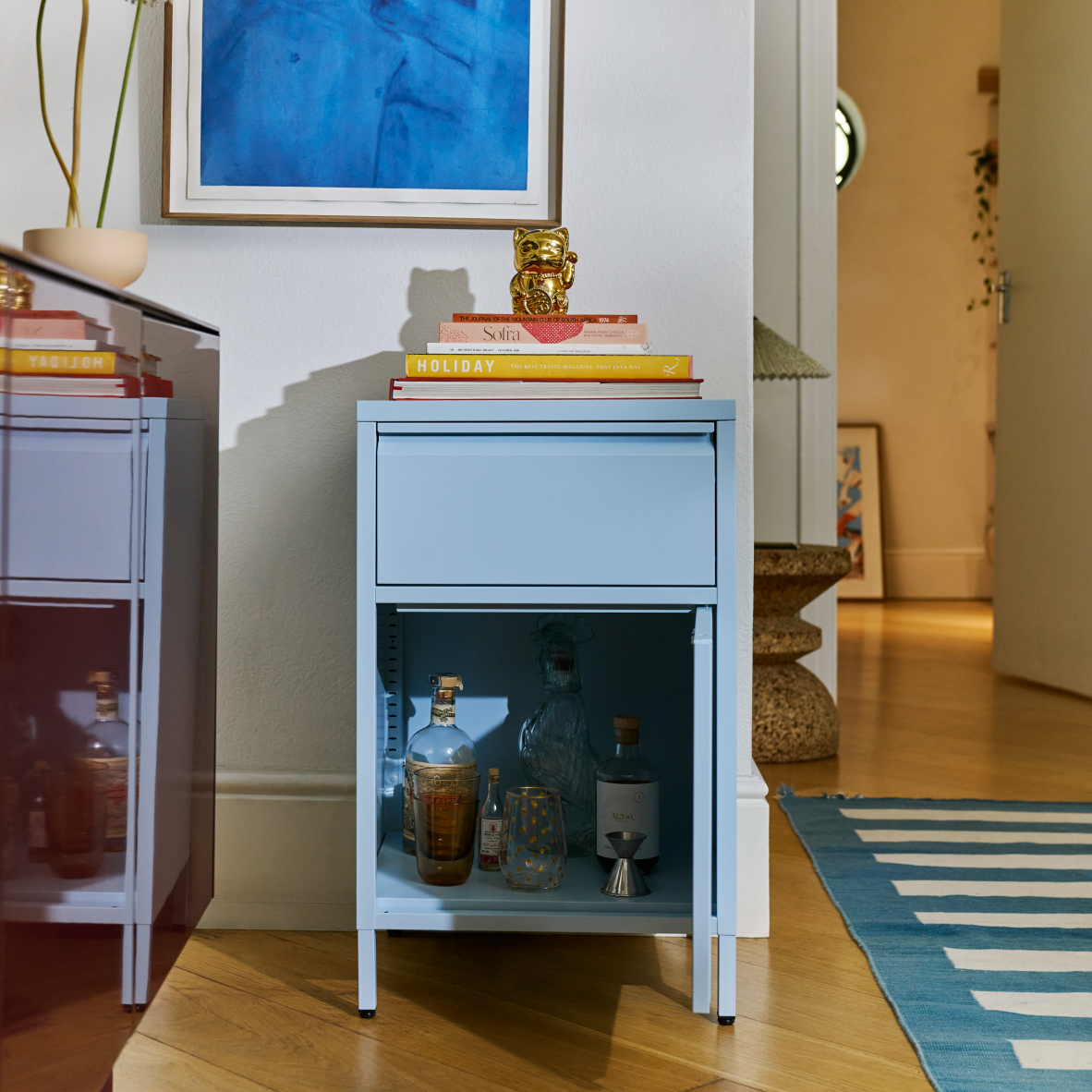 Popstrukt Bon Bon Buddy Side Table - Salt Blue