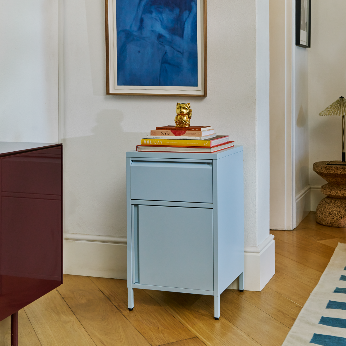 Popstrukt Bon Bon Buddy Side Table - Salt Blue