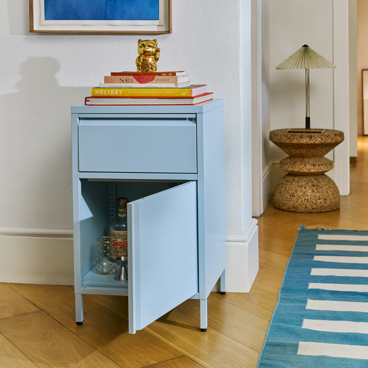 Popstrukt Bon Bon Buddy Side Table - Salt Blue