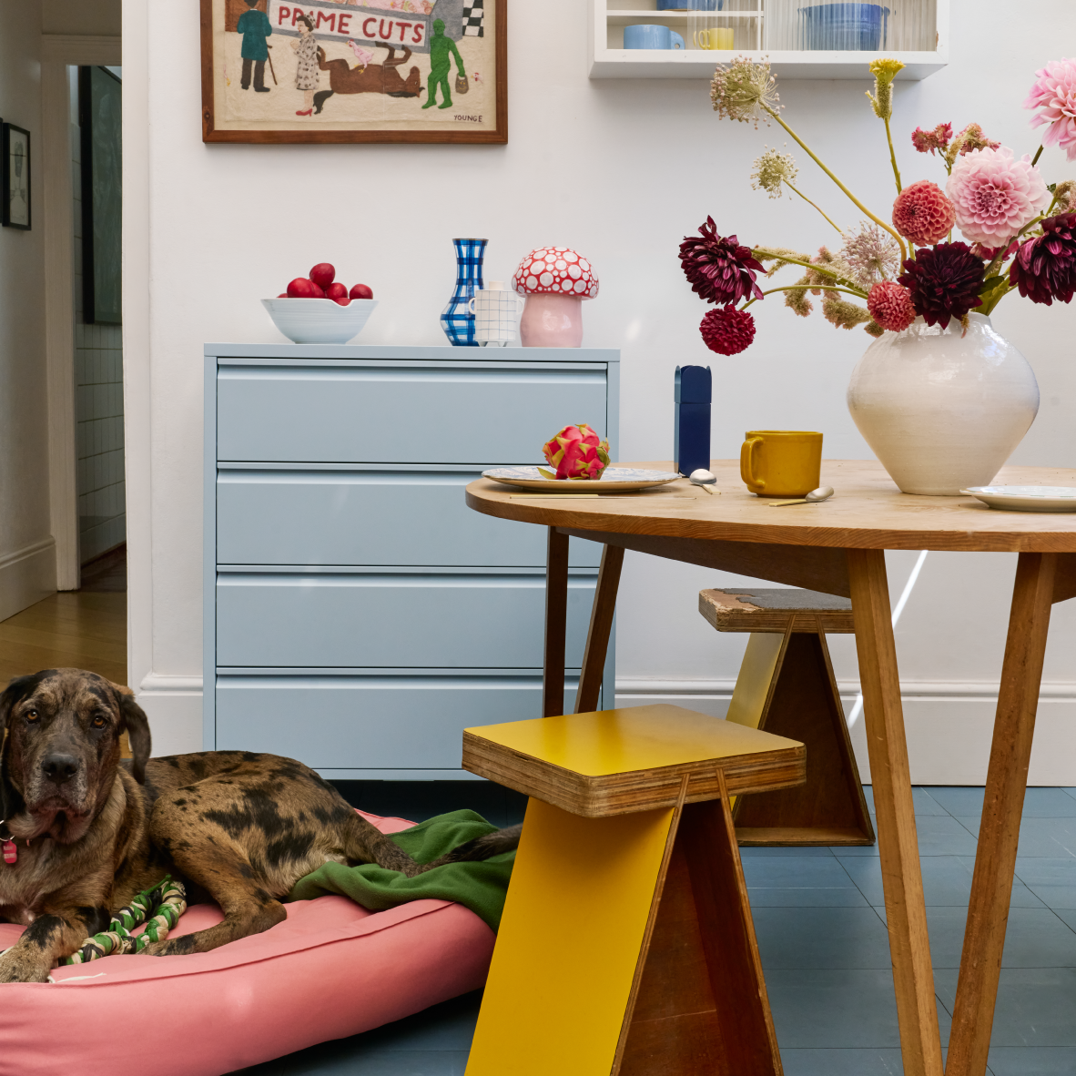 Popstrukt Bon Bon Chest of Drawers - Salt Blue