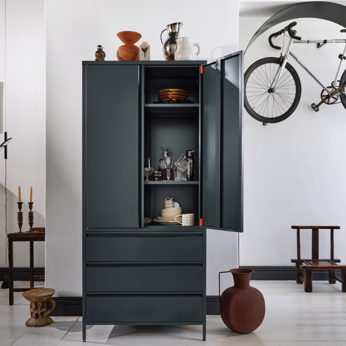 Popstrukt Bon Bon Double Locker - Dark Flint