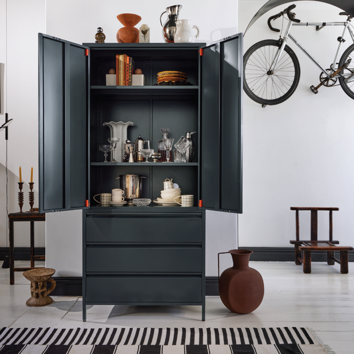 Popstrukt Bon Bon Double Locker - Dark Flint