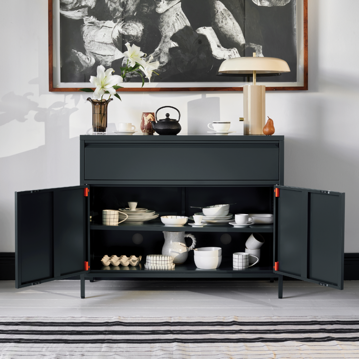 Popstrukt Bon Bon Sideboard - Dark Flint