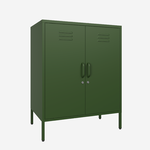 Popstrukt Sugar Cube Cabinet - Dark Olive