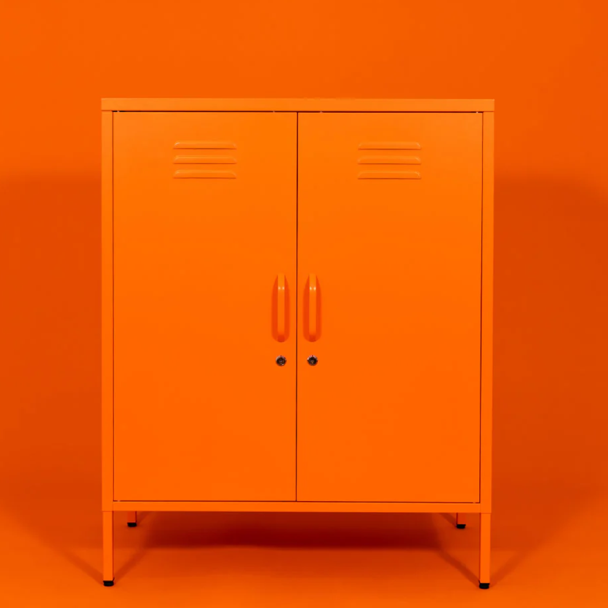 Popstrukt Sugar Cube Cabinet - Soda Pop Orange