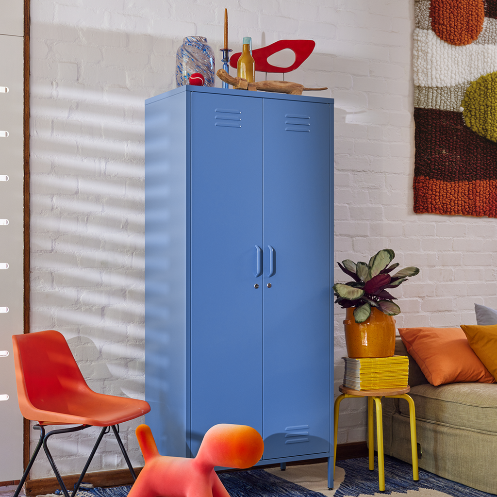 Popstrukt Sugar Cube Double Locker - Pigeon Blue