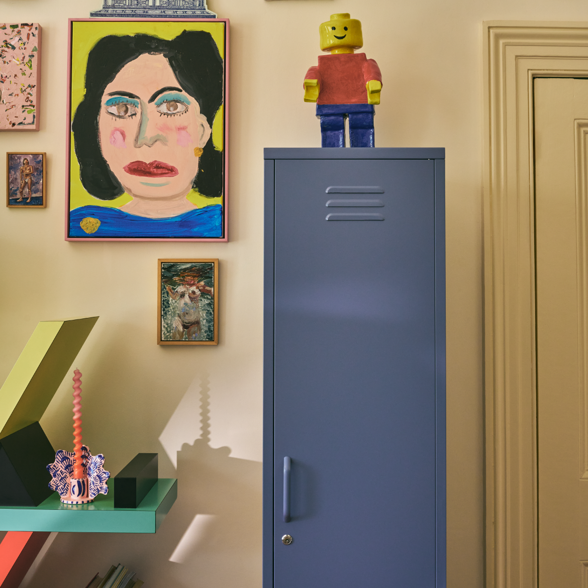 Popstrukt Sugar Cube Locker - Pigeon Blue