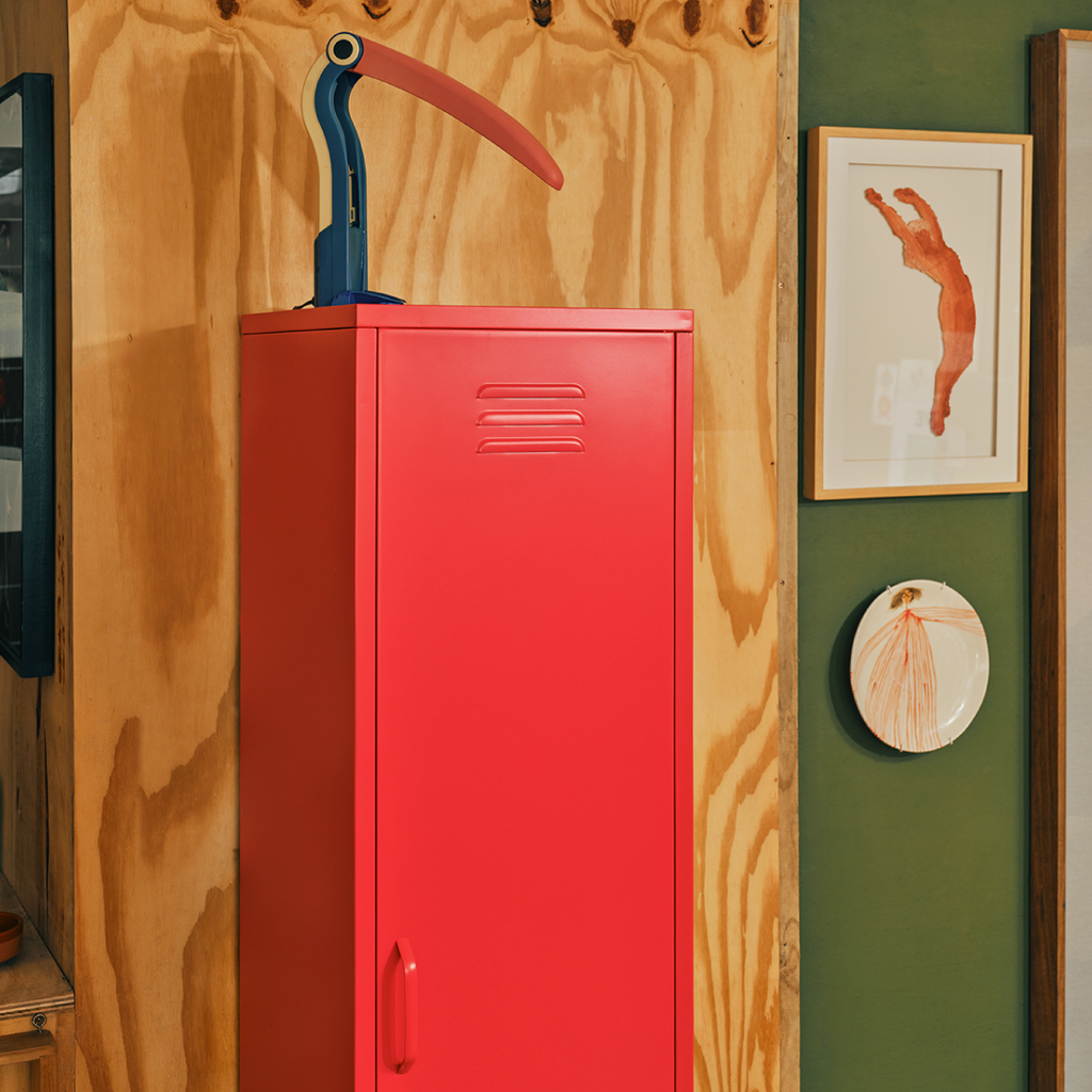 Popstrukt Sugar Cube Locker - Red Polka