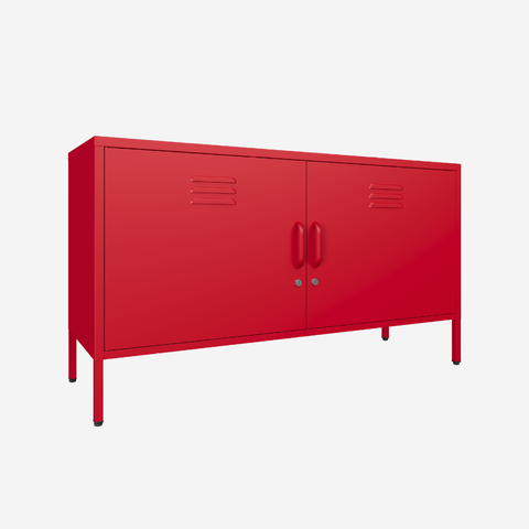 Popstrukt Sugar Cube Media Unit - Red Polka