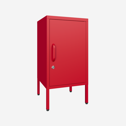 Popstrukt Sugar Cube Side Table - Red Polka