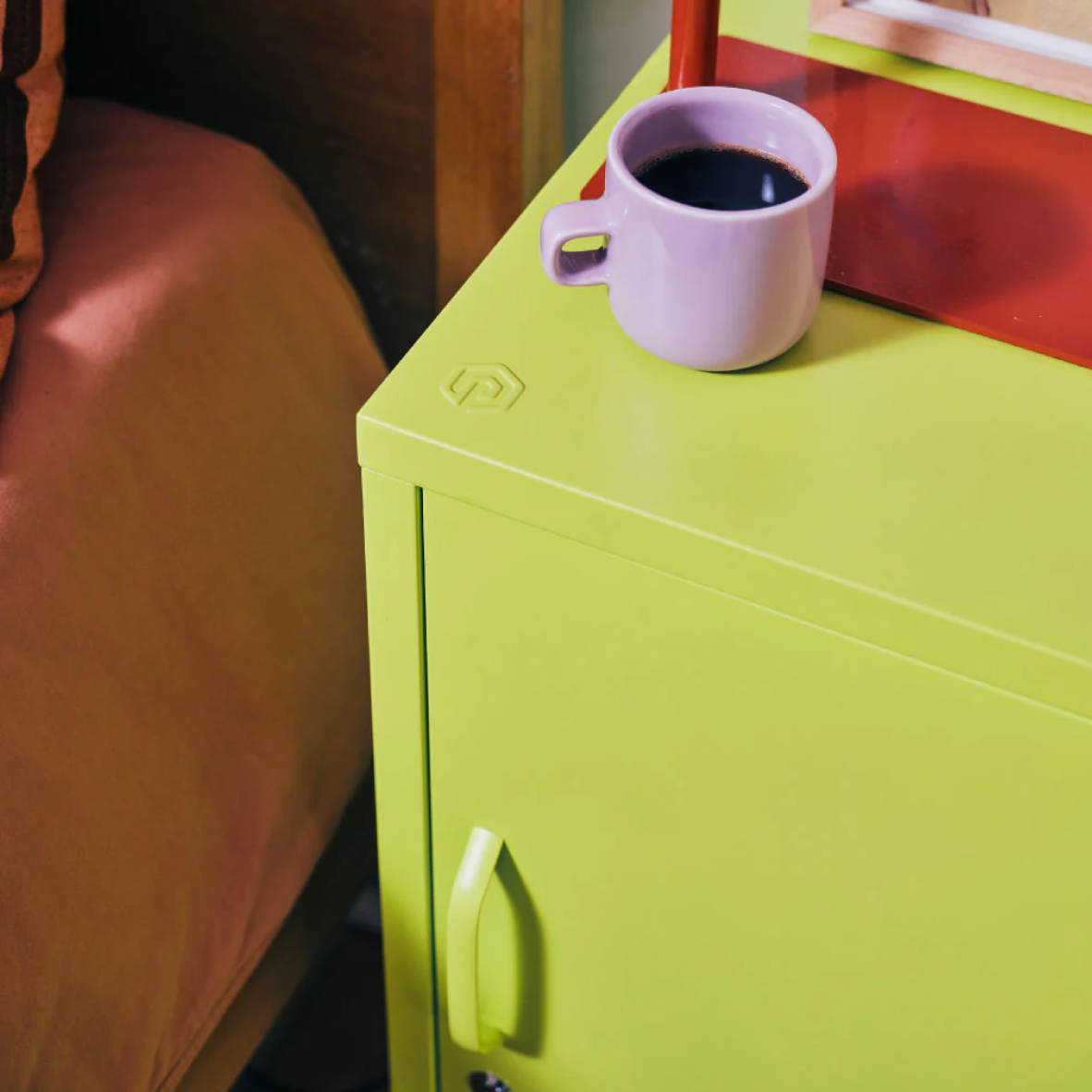 Popstrukt Sugar Cube Side Table - Cyber Lime