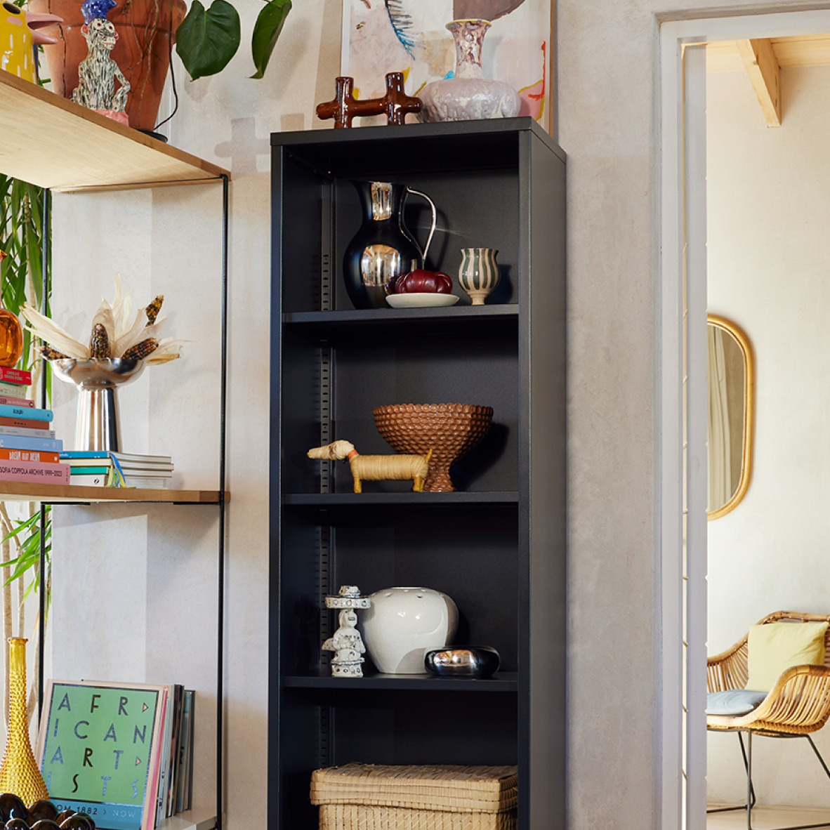 Popstrukt Wafer Tall Shelf - Black Sand