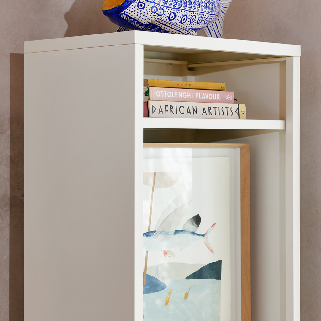 Popstrukt Wafer Tall Shelf - Soft White Sand