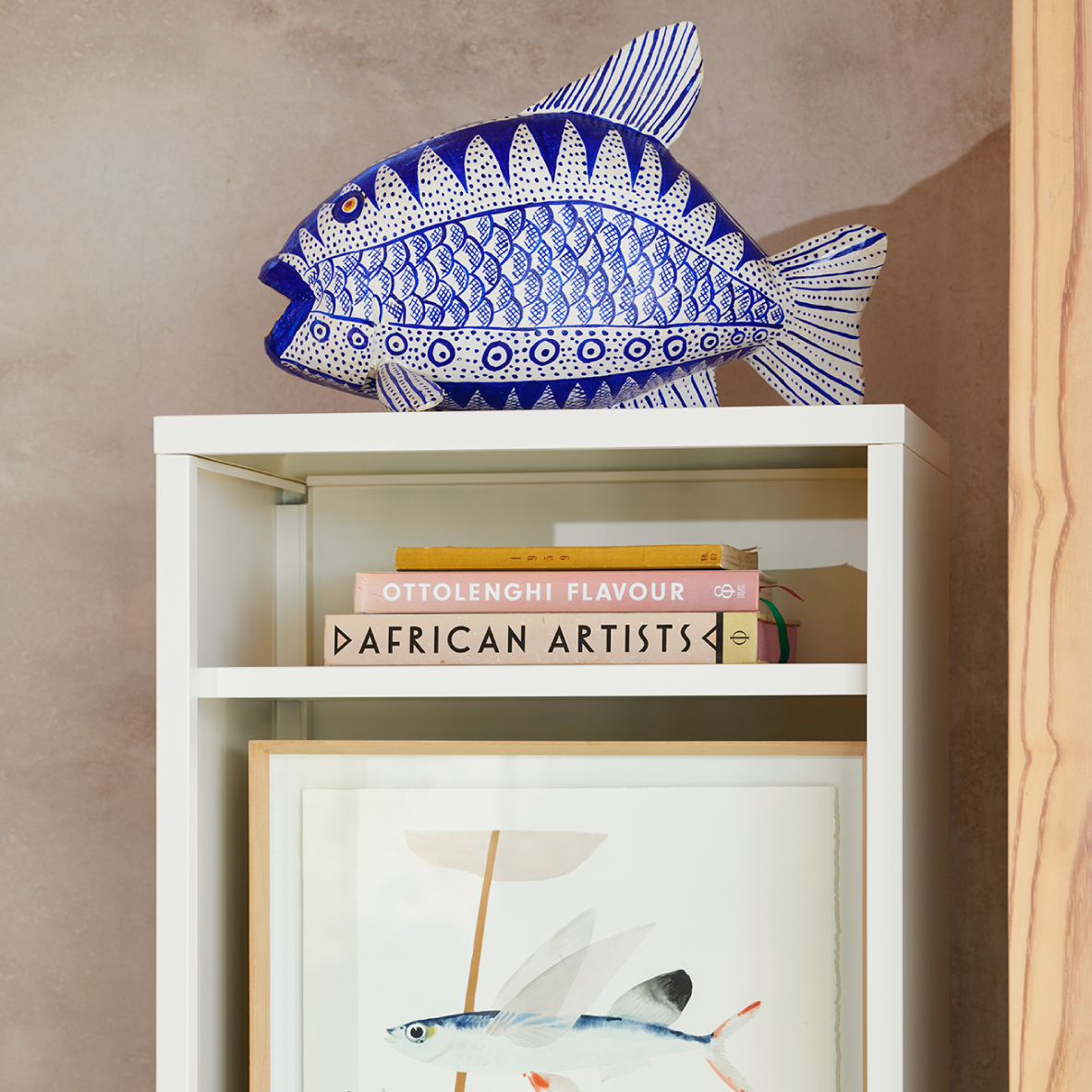 Popstrukt Wafer Tall Shelf - Soft White Sand