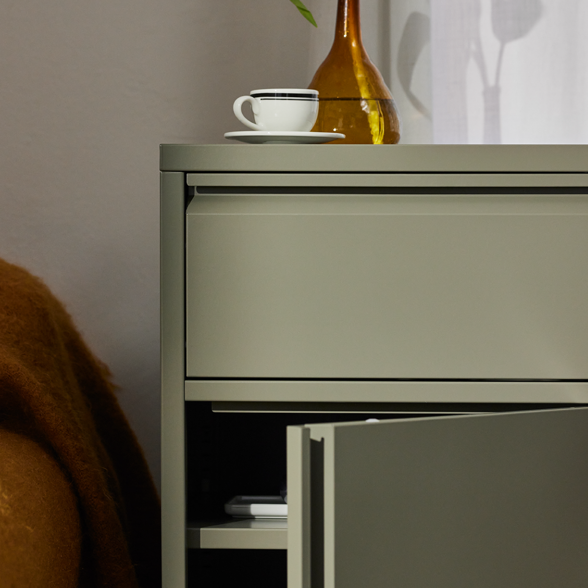 Popstrukt Bon Bon Side Table - Moss Grey