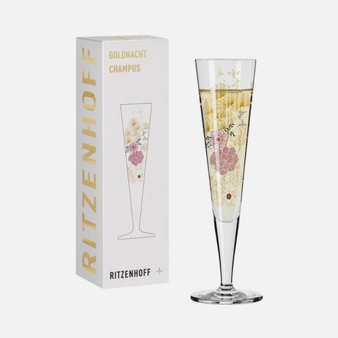 GoldNight Champagne Glass - Kathrin Stockebrand