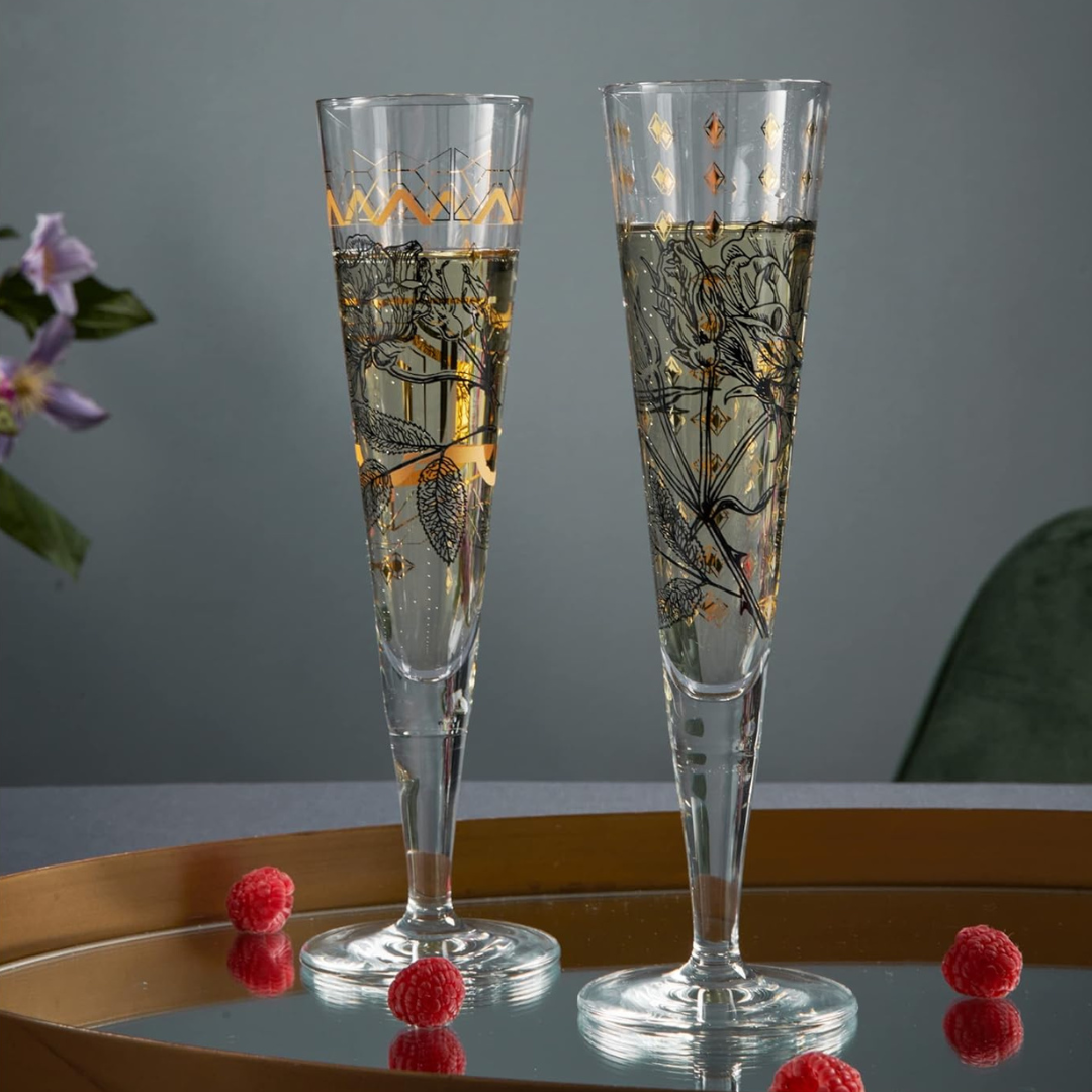 GoldNight Champagne Glass - Lisa Hofgärtners
