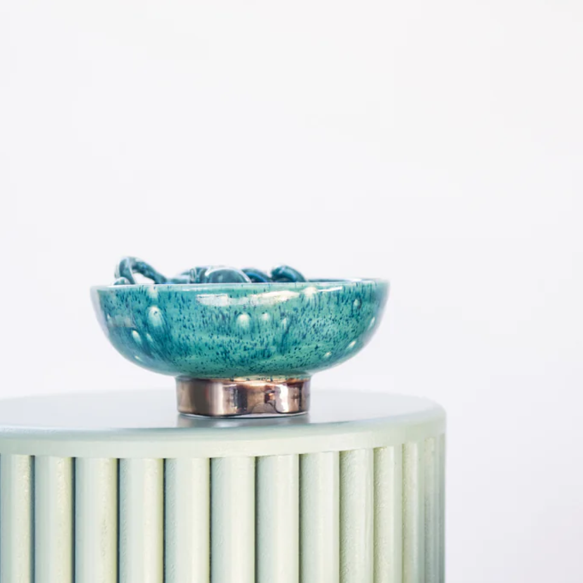 Shy Shy Octopus Bowl - Bubbling Blue