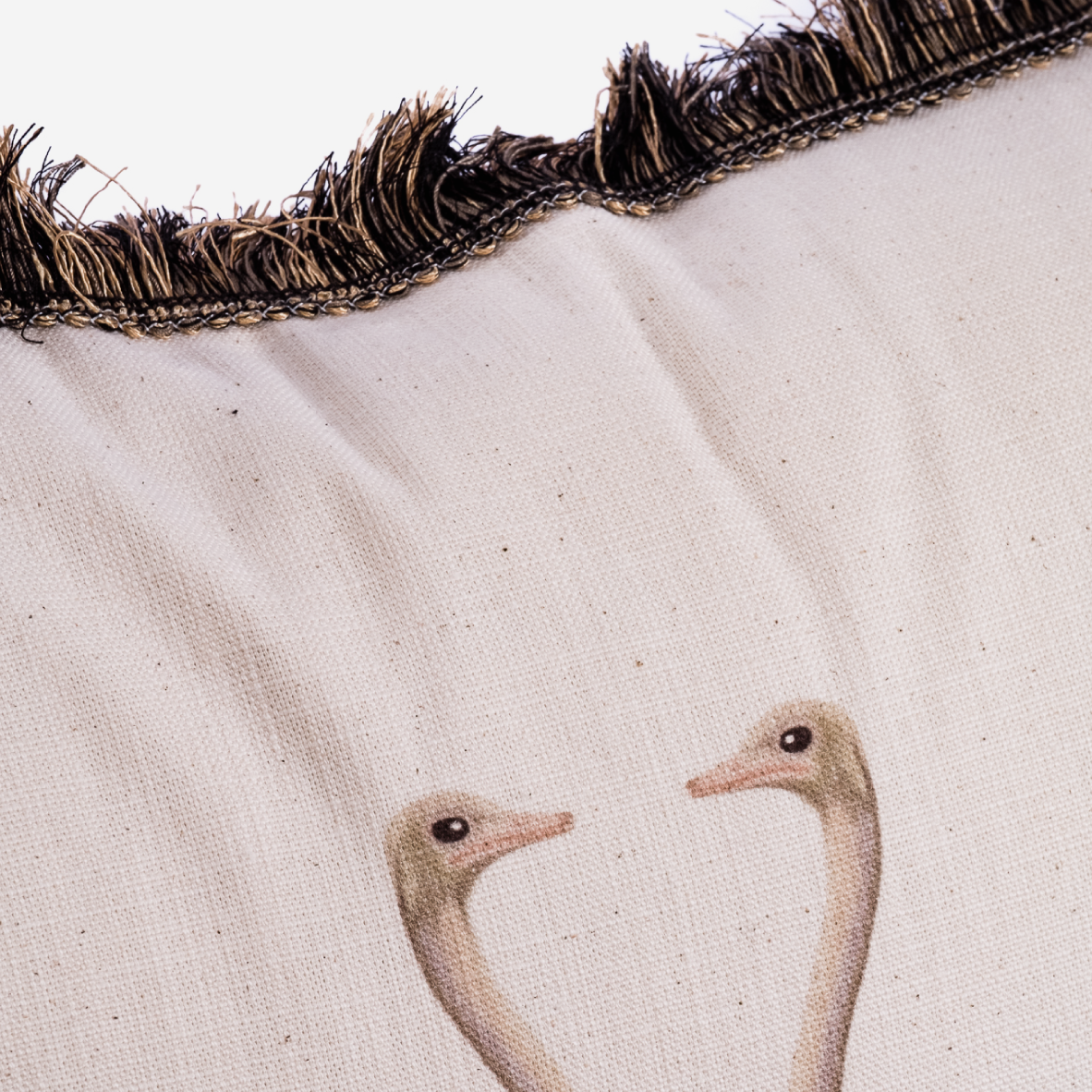 Scatter Cushion & Inner - Ostrich Lovers