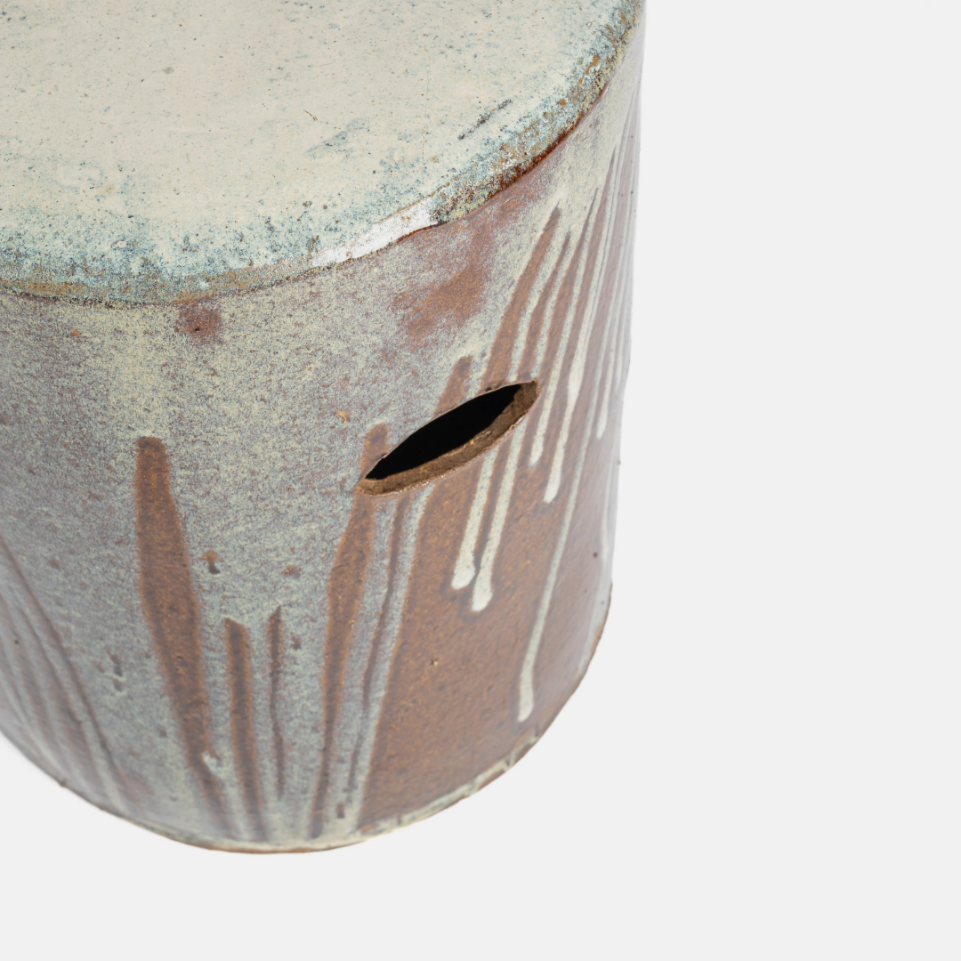 Round Stool - Spilt Milk