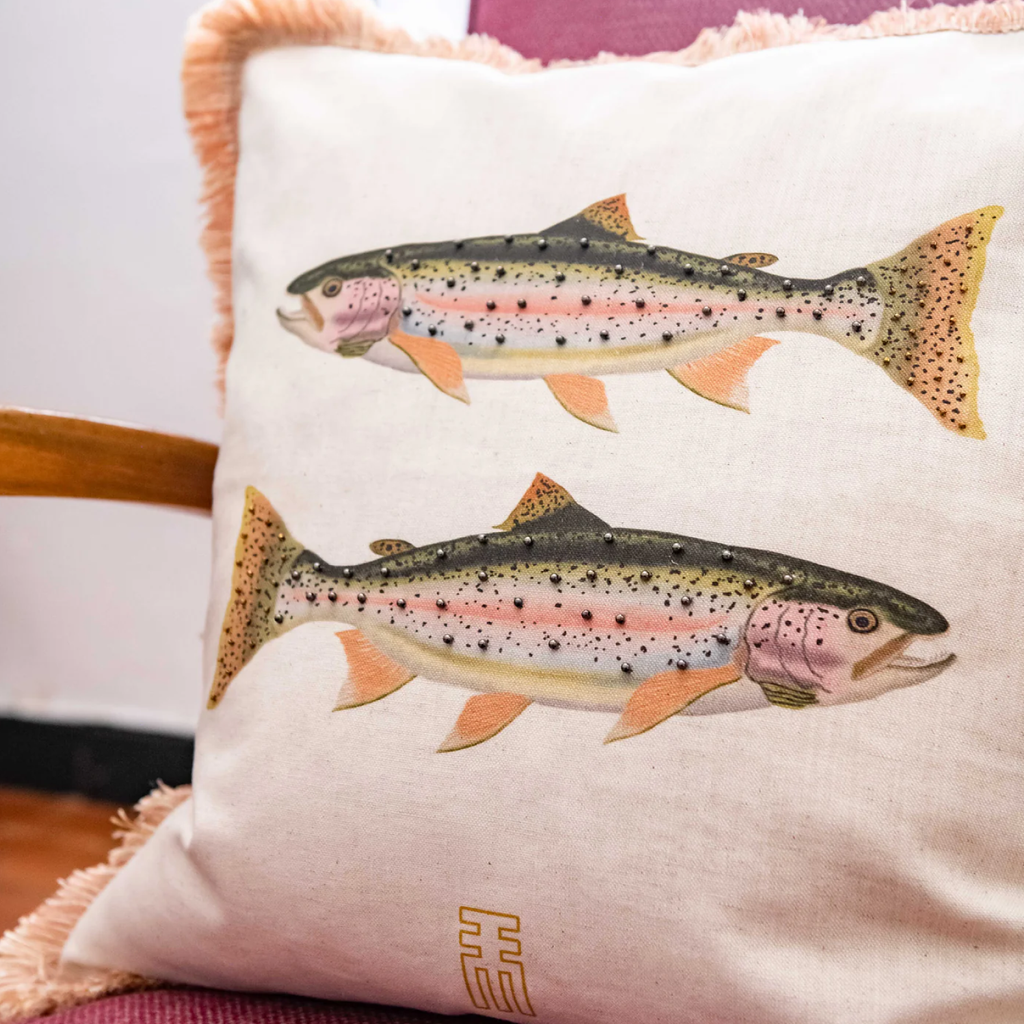 Scatter Cushion & Inner - Rainbow Trout