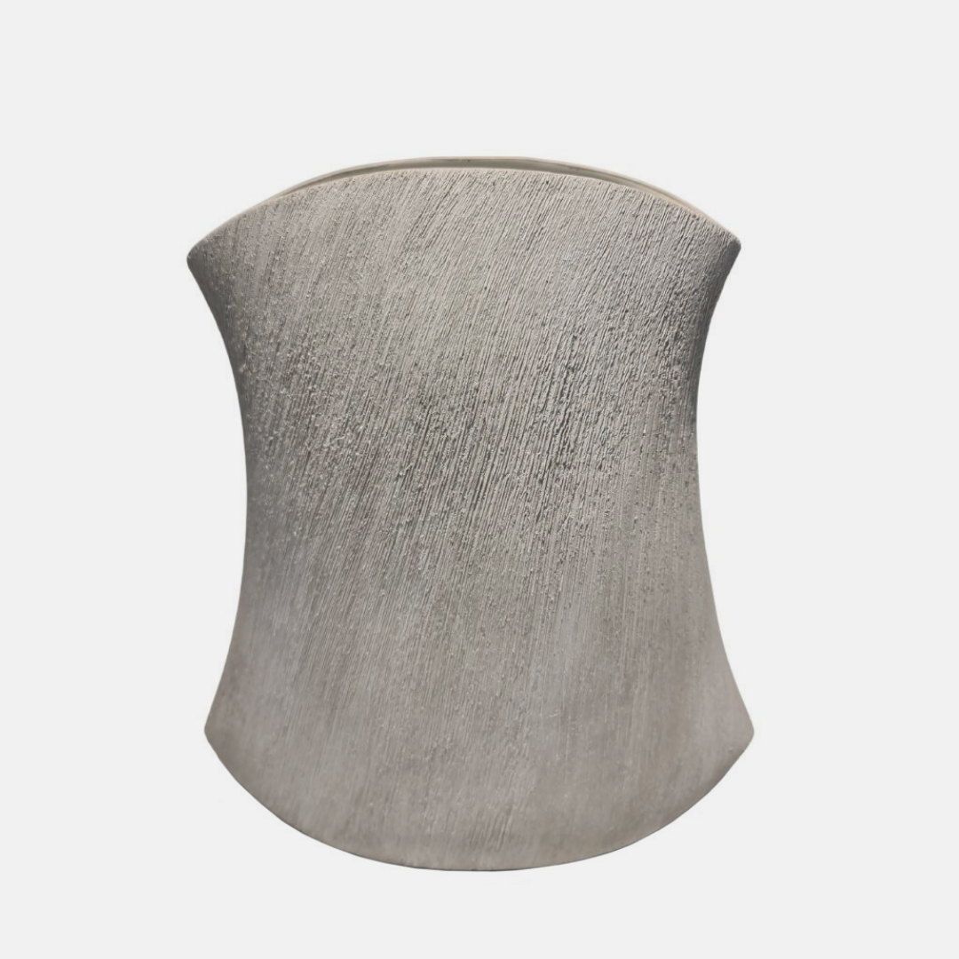 Scratched Rock Vase - Concrete