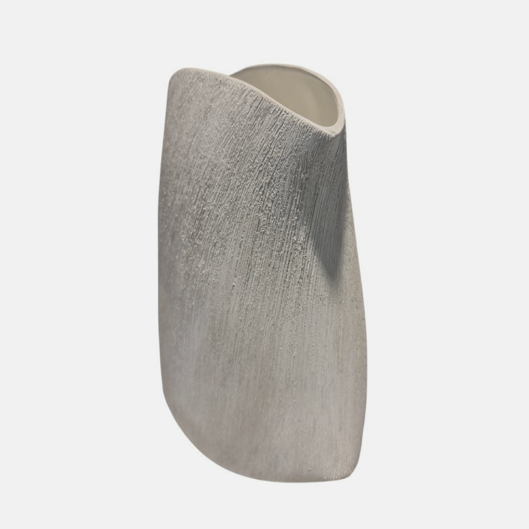 Scratched Rock Vase - Concrete