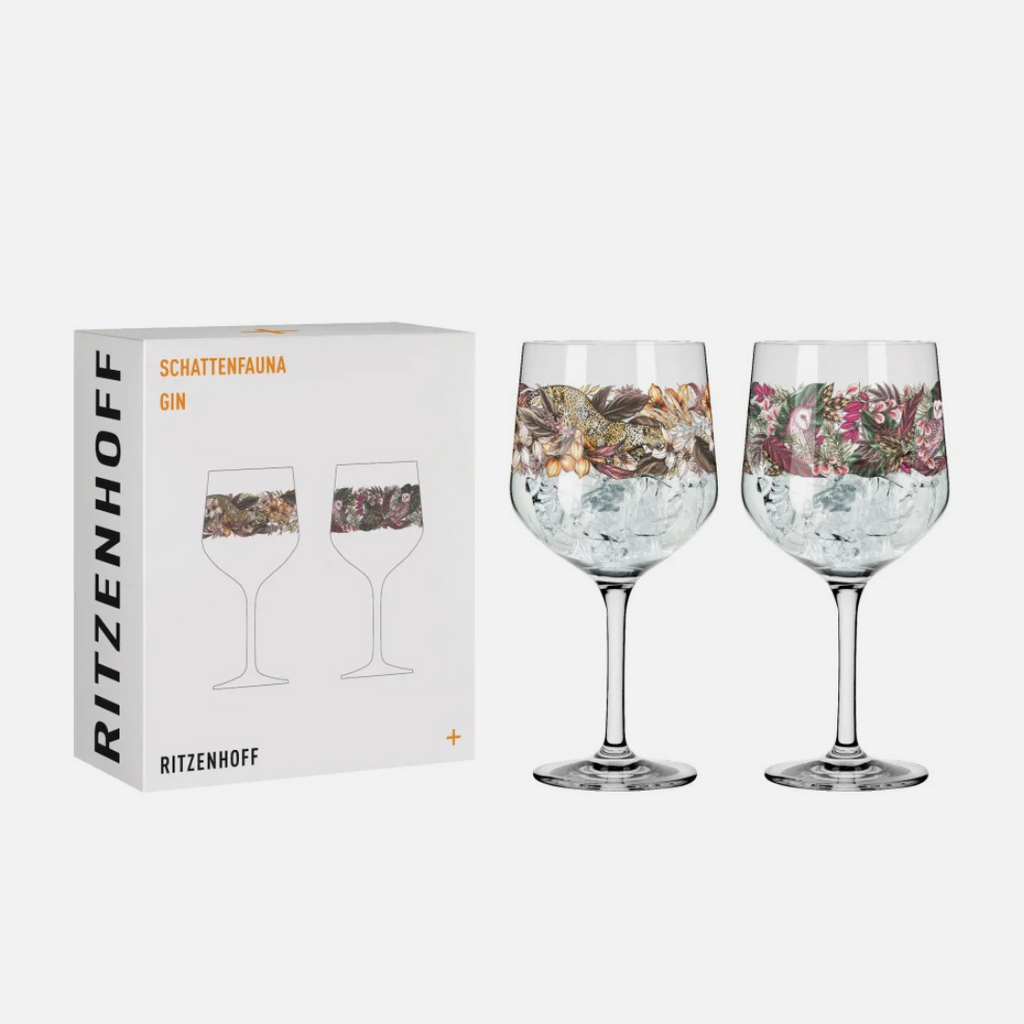 Shadow Fauna Gin Glass Set - Maggie Enterrios