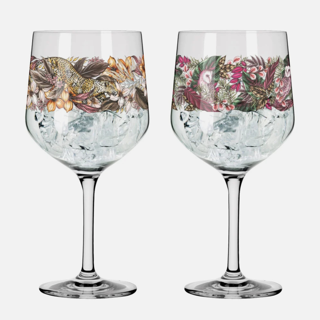 Shadow Fauna Gin Glass Set - Maggie Enterrios