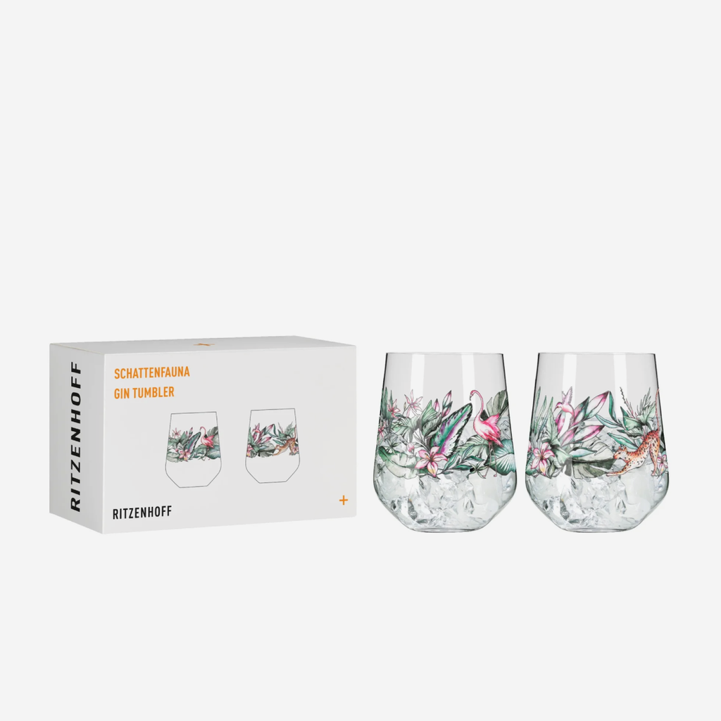 Shadow Fauna Gin Tumbler Set Of 2 - Ritzenhoff Design Team