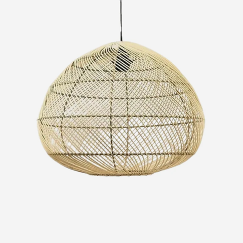 Shallot Rattan Pendant - Natural