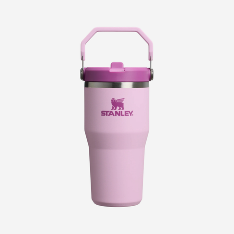 The IceFlow Flip Straw Tumbler 600ml - Cherry Blossom