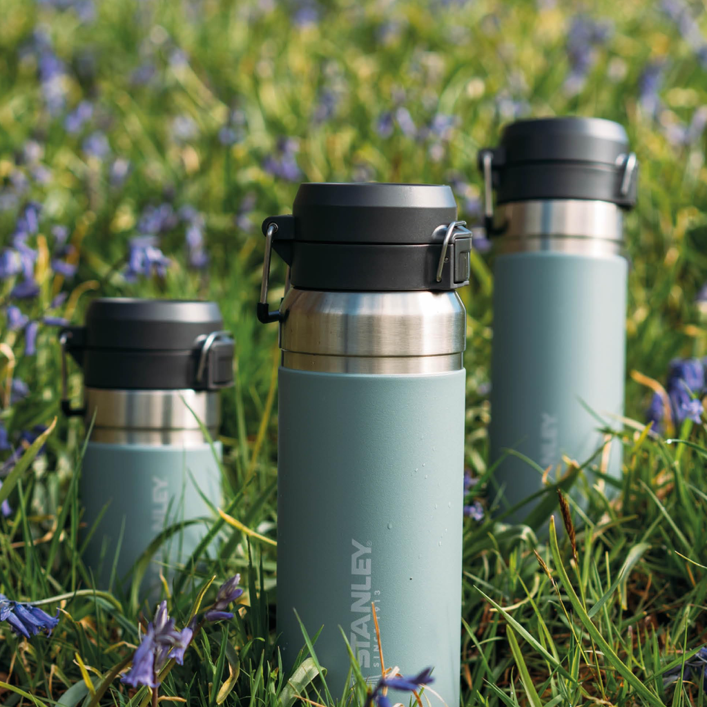 The Quick Flip Water Bottle 470ml - Shale