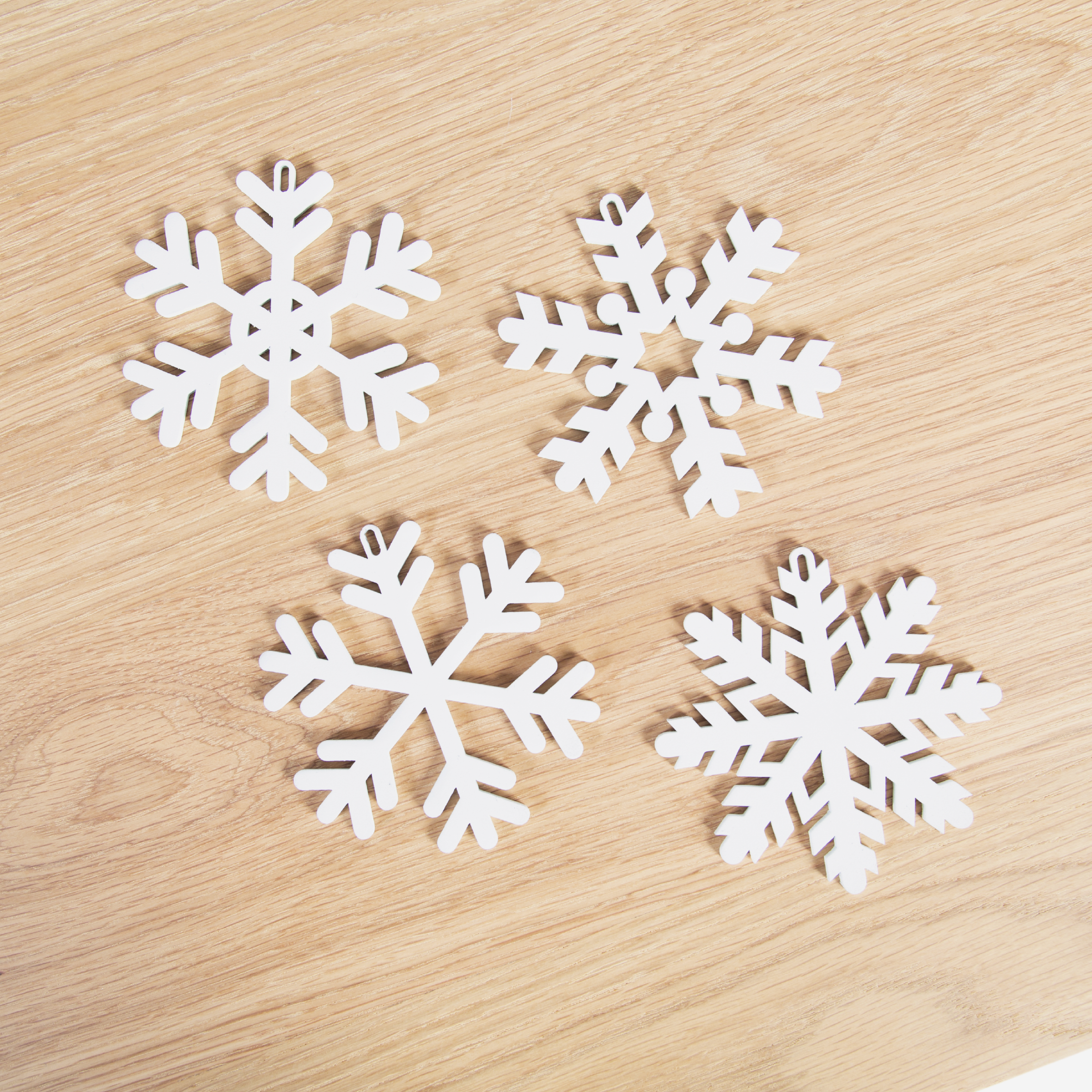 Steelflake Christmas Ornaments - Set Of 4