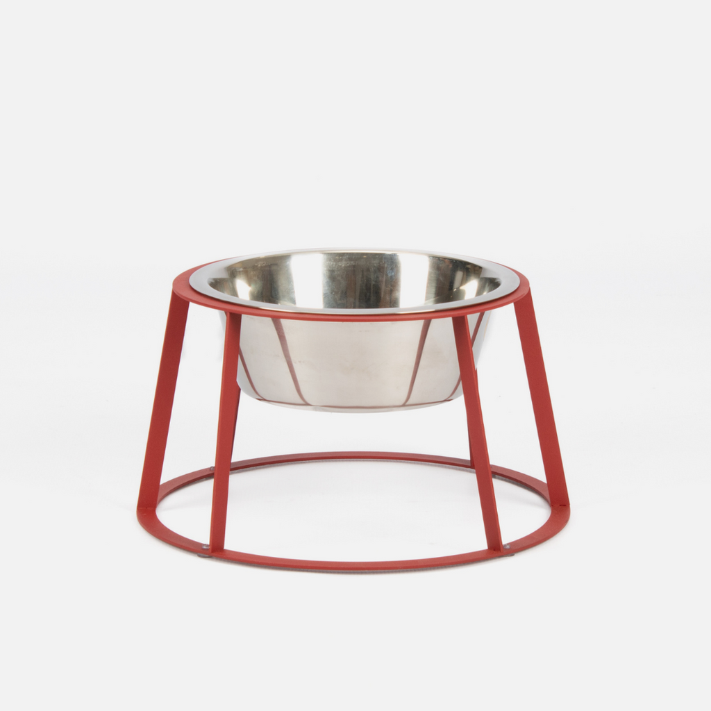 Stockholm Pet Feeder - Matte Red