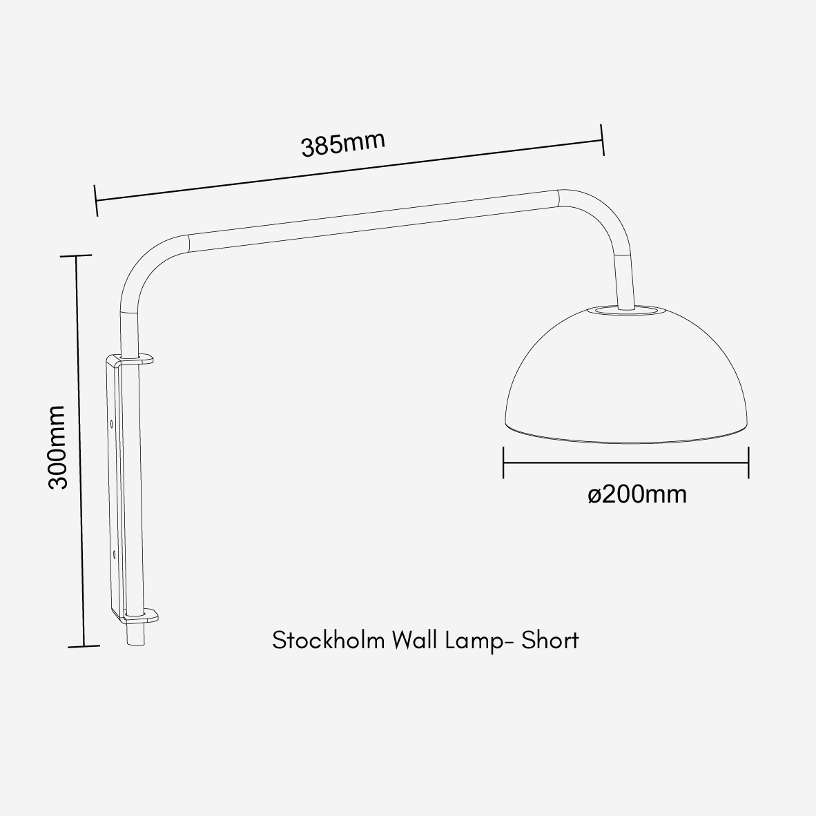 Stockholm Wall Lamp - Short